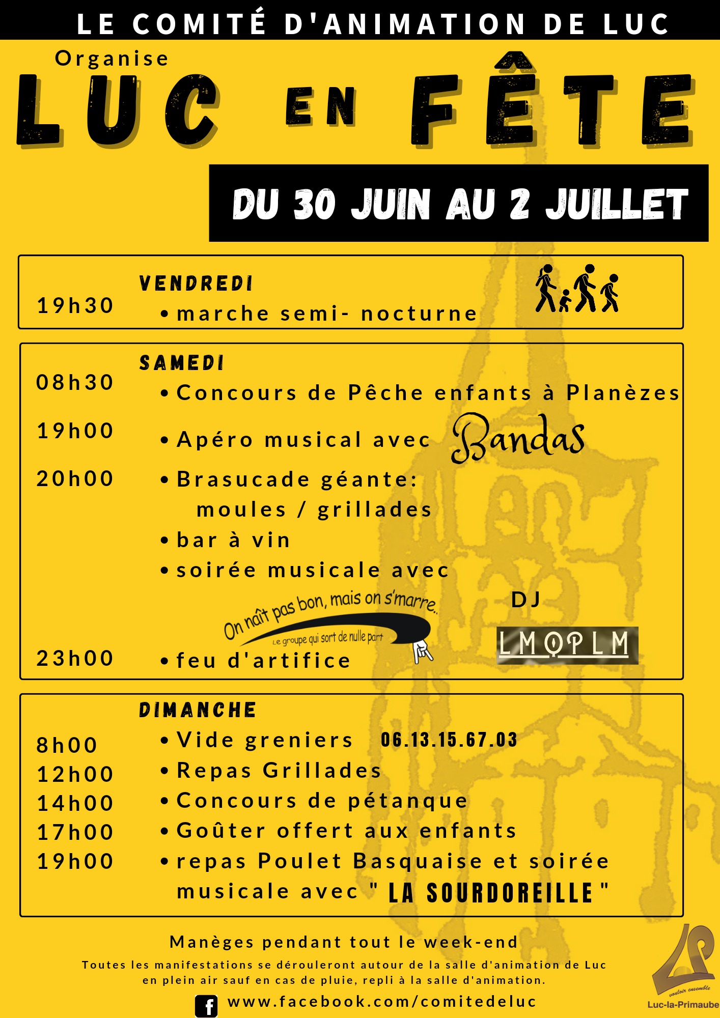 Fête votive Luc Ville de LuclaPrimaube